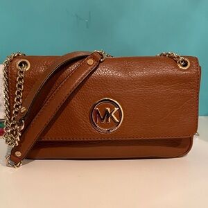 Michael Kors Tan Leather Shoulder Bag
